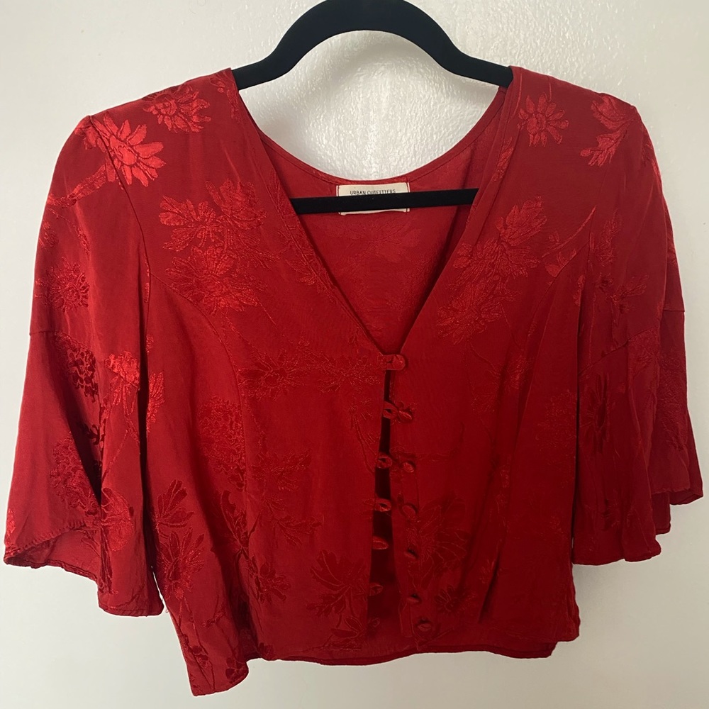 Urban Outfitters Satiny Crop Top